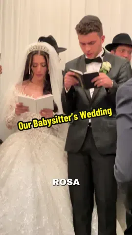 Come with us to our babysitter’s @rosa.lovers Orthodox Jewish Wedding. #wedding #bride #groom #jewish #babysitter 