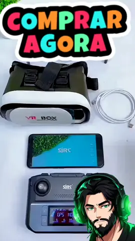 Óculos VR para smartphone, jogue seus games com VR. #viral #gaming #free_fire #tiktok #gaming 