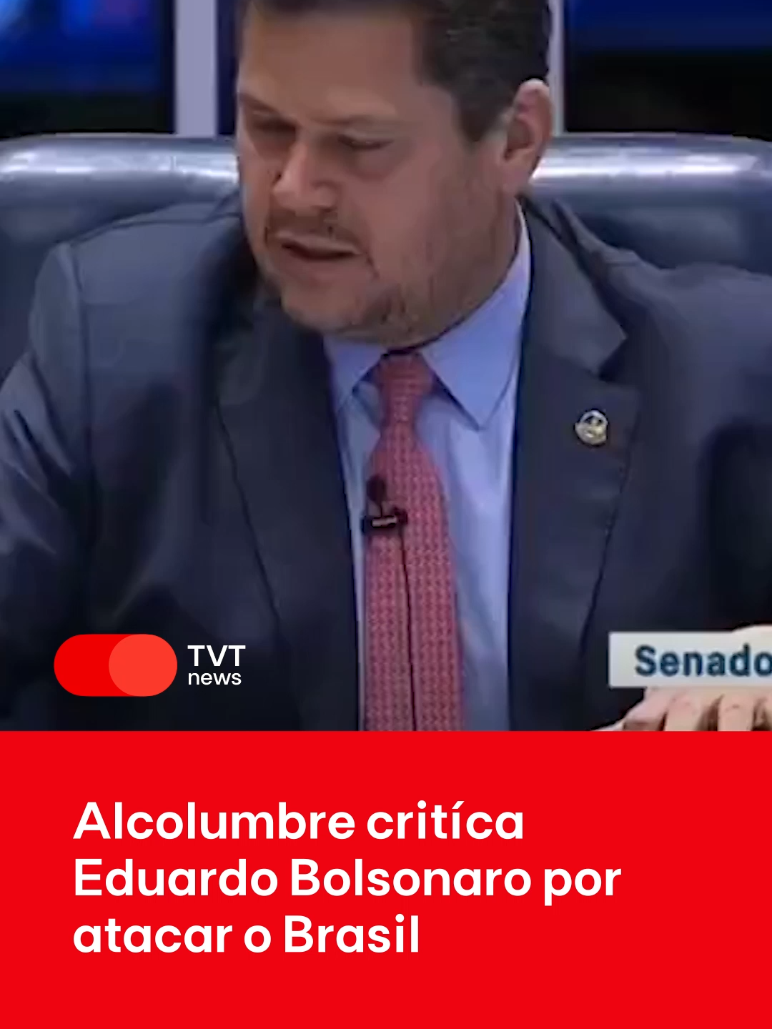 ATRAPALHA EM VEZ DE AJUDAR | O presidente do Senado, Davi Alcolumbre (União Brasil), criticou o deputado Eduardo Bolsonaro: 