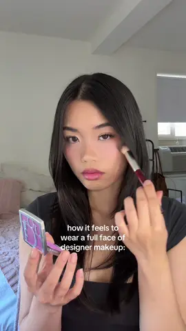 full face of DIOR 💜 (i used my dyson airwrap for wind)