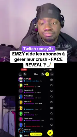 EMZY aide les abonnés à  gérer leur crush - FACE  REVEAL ? 🤳#emzy #clipsdetwitch #drole #crush #meuf 