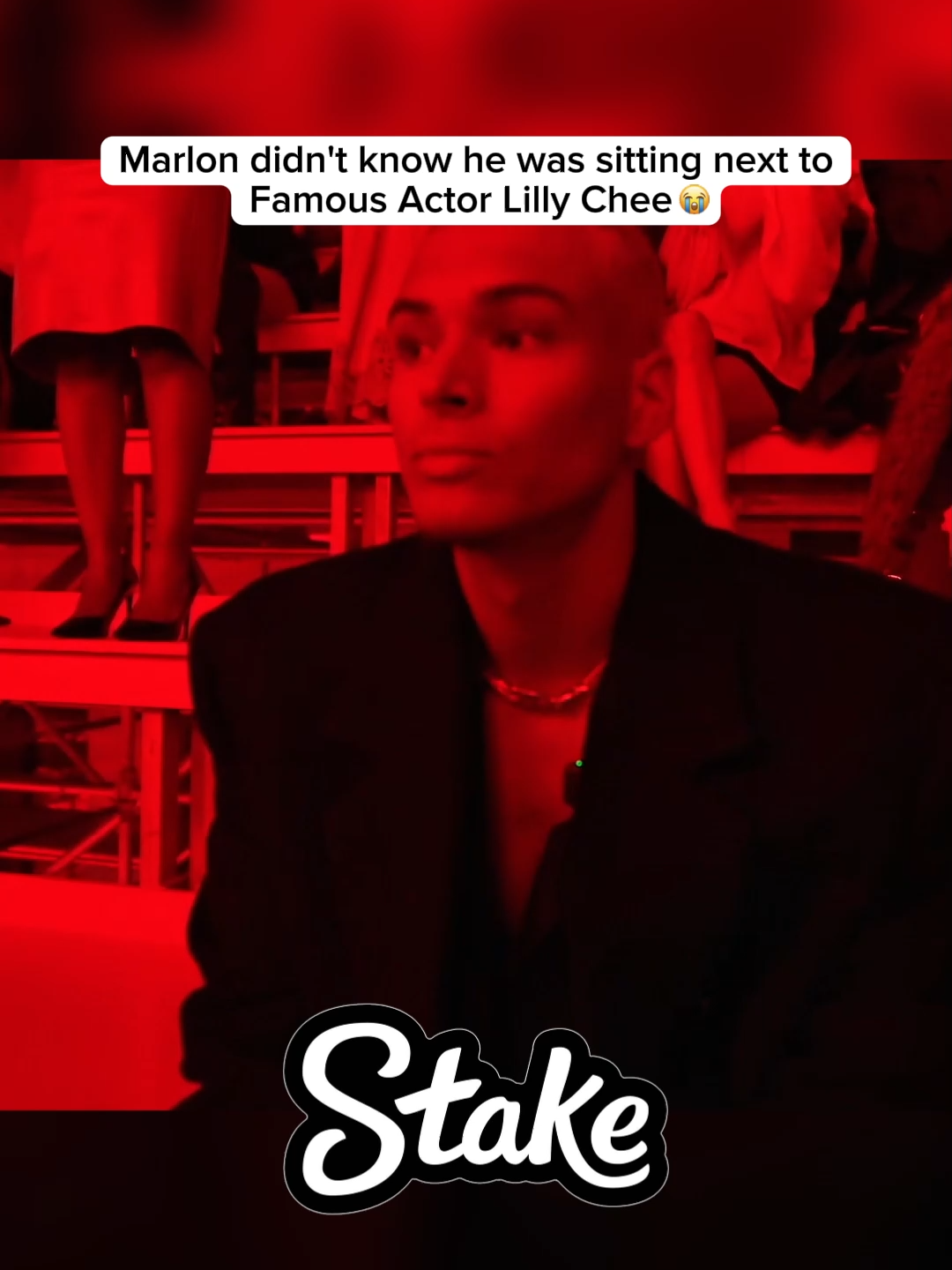 Marlon didn't know he was sitting next to Lilly Chee 😭❤ #marlon #fazeclan #fyp #fashionweek