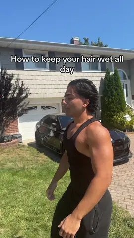 How to keep your hair wet all day #shampoo #hair #fyp 