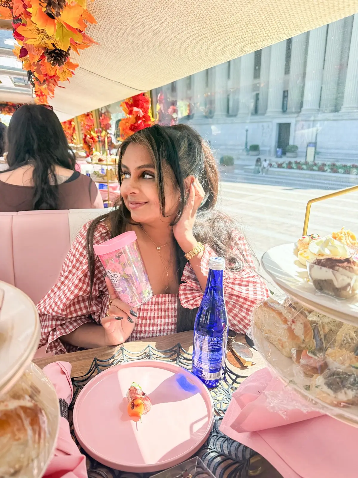 All aboard the cutest fall ride in DC 🍂☕✨ Tea Around Town just dropped their Boos & Brews decor and it’s giving full-on autumn magic 🎃🍁 Cozy vibes, spooky charm, and endless photo ops while you sip and snack your way through the city. Who’s ready to get their fall fix on wheels? 🚎💛 👉 Tag your tea crew and book your tickets now before they sell out! #teaaroundtowndc #BoosAndBrews #FallInDC #CozyVibes  @teaaroundtownnyc