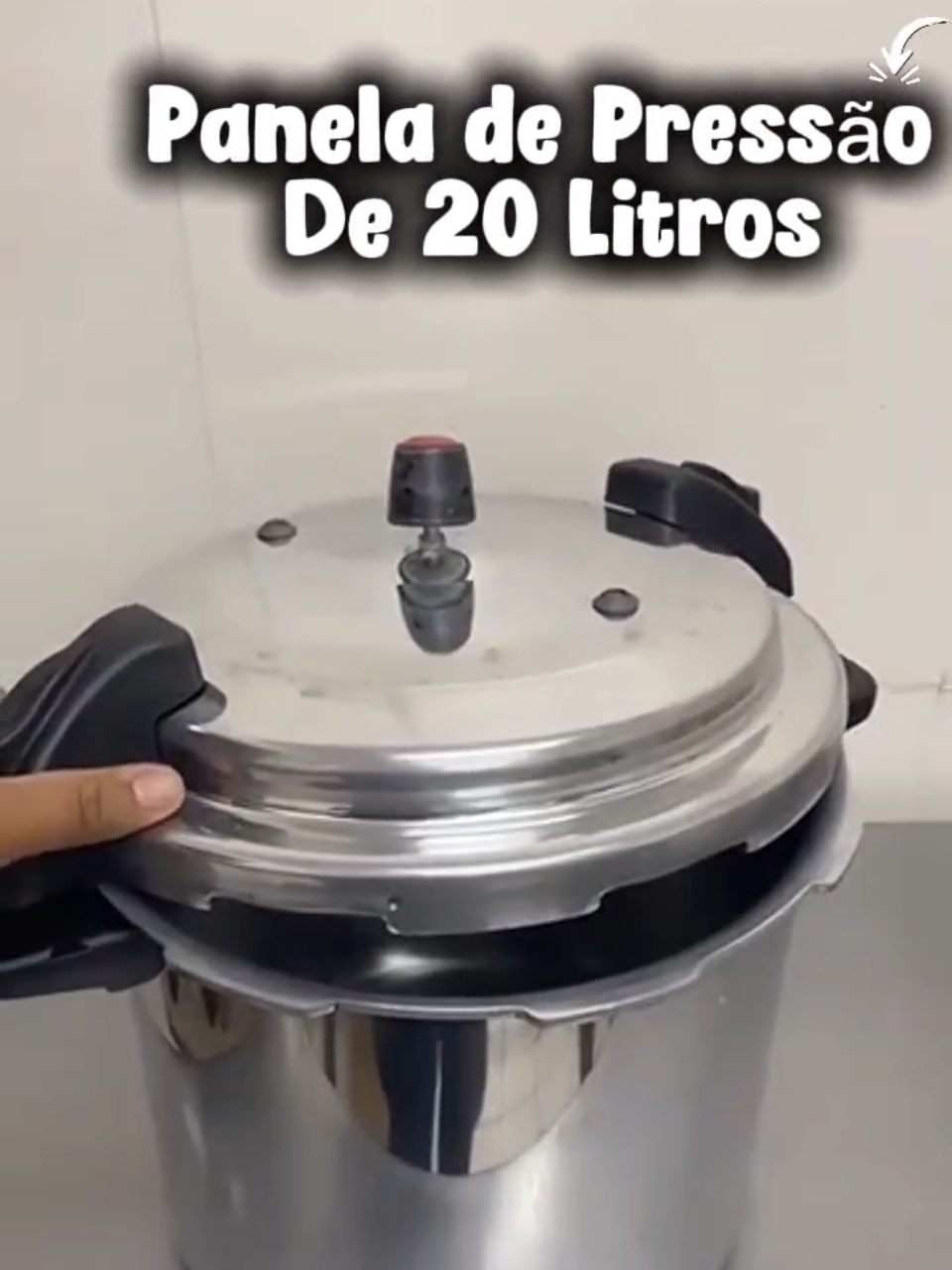 Panela Pressão Fechamento Externo Profissional 20L Nacional POR APENAS: R$ 410,90 ID DO PRODUTO: BHD-PSP-YPH LINK nos Comentários👇🏻 #paneladepressao #panelas #cozinha 