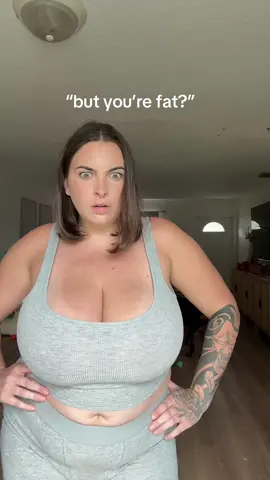 this is prob how some people think I react when they call me big 😭😂 #chubby #fyp #plussize 