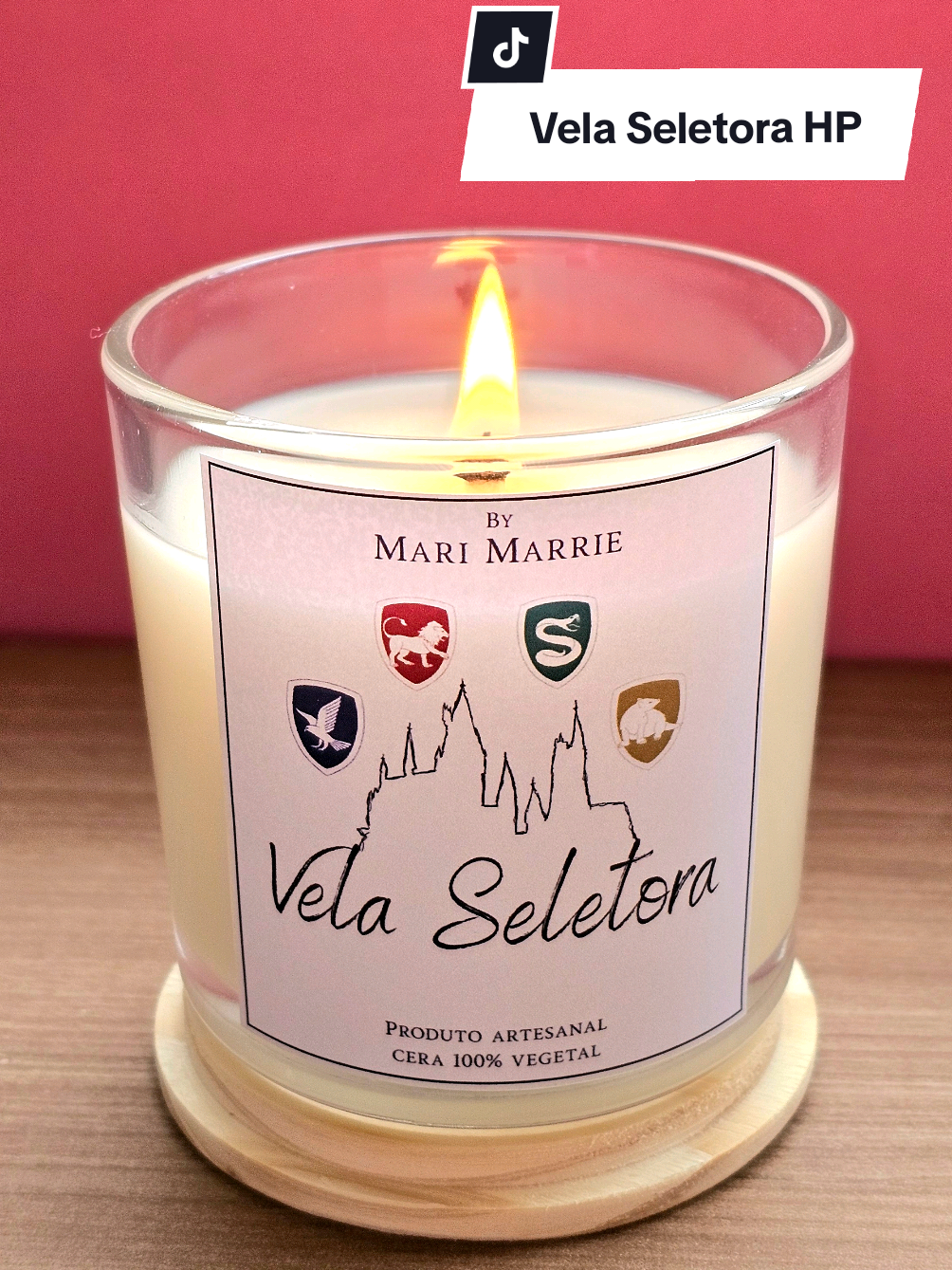 A vela mais aguardada o ano tá saindo 🥹🥹 e eu tô apaixonadaa nessa vela! Pra quem ama Harry Potter essa vela seletora é uma experiência! Em breve todas as casas disponíveis no site e trarei a queima dela pra vocês 💕 #velasaromaticas #harrypotter #candlemaking #potterhead #homemade 