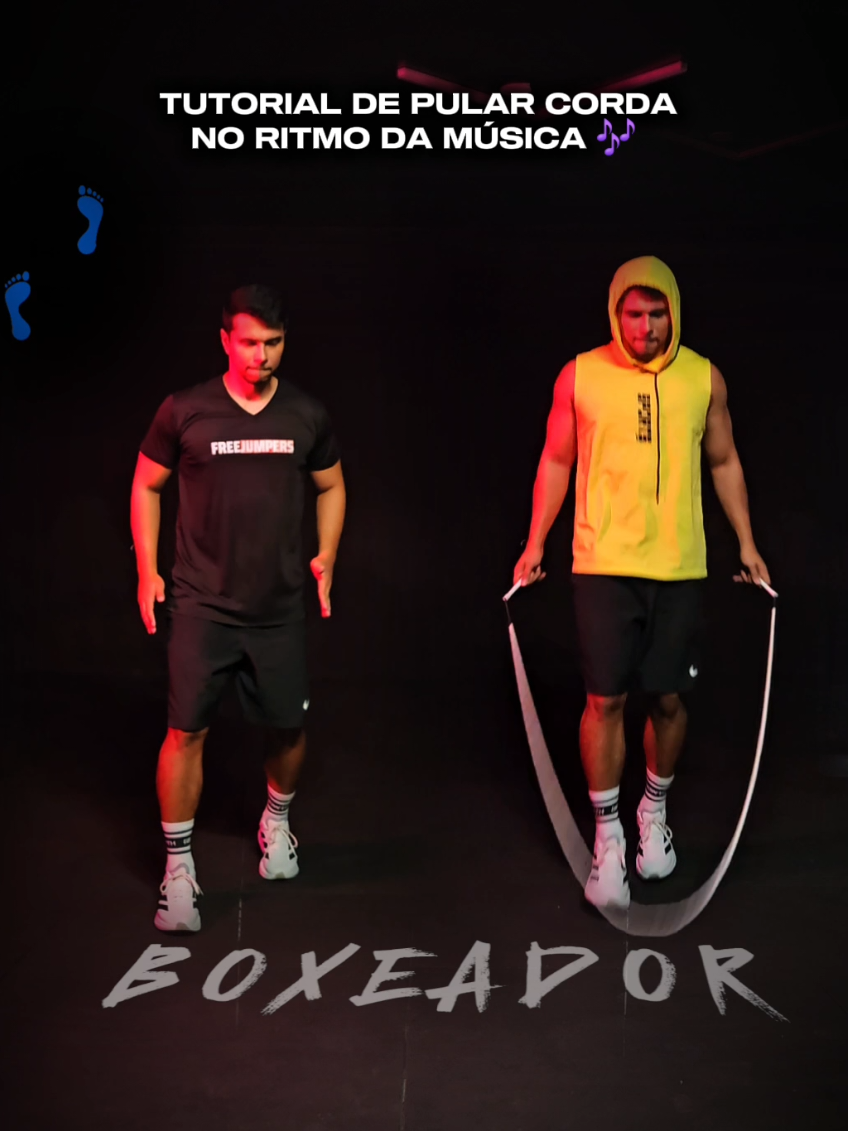 Vamos pular corda como um #boxeador ? Segue como eu fiz para sincronizar o ritmo da música com movimento do pulo tesoura. E ai gostou ? Bora tentar ? ---- 🚨Últimas vagas para a próxima turma do DESAFIOCORDA21. ---- Segue o #teamfreejumper⤵️  @ej.jumper  @paty_skips  @will_skips  #pularcorda #boxeador #tutorialdepularcorda 
