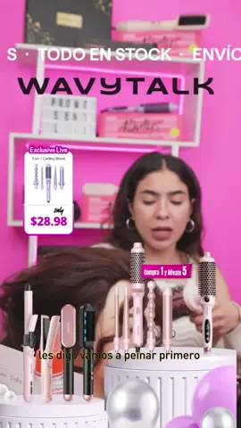 Wavytalk Sleek Sweep Ionic Hair Straightener Brush