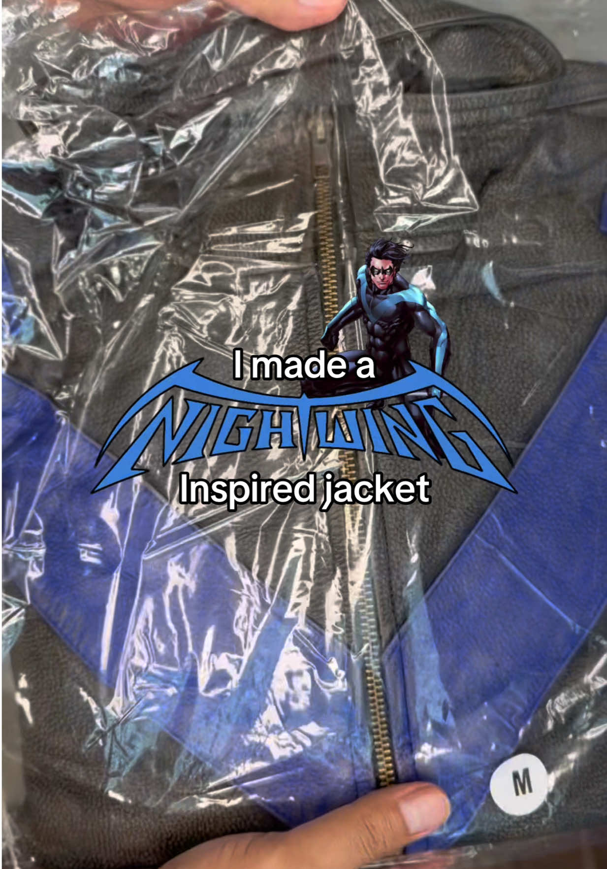 Nightwing leather jacket aura #anime #animeclothing #batman #nightwing 