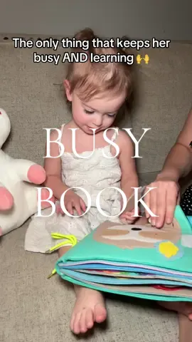 Screen-free play has never been this fun! 🌟 Emma loves her new Busy Book — it keeps her entertained with zippers, buttons, and colorful pages while building fine motor skills and independence. If you’re looking for a fun and educational way to keep your little ones busy, check out www.childrensfavoritebooks.com 💛 @childrensfavorite4 #BusyBook #MontessoriLearning #ScreenFreePlay #ToddlerActivities #MontessoriKids 