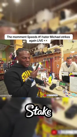 The momment Speeds #1 hater Michael strikes again LIVE 👀 #speed #viral #clips #fyp 