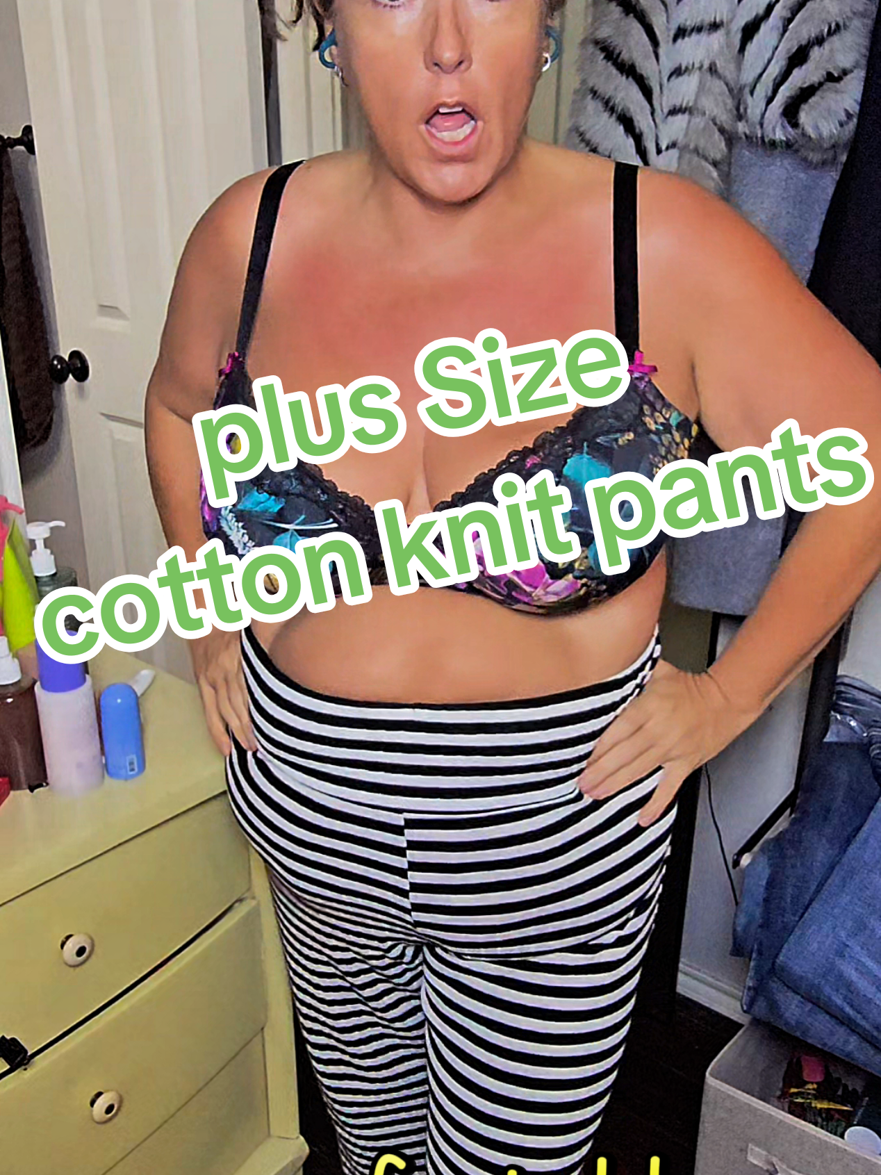 Plus size cotton knit pants #plussize #pants #stretchypants #titokshopblackfriday #dealsforyoudays 