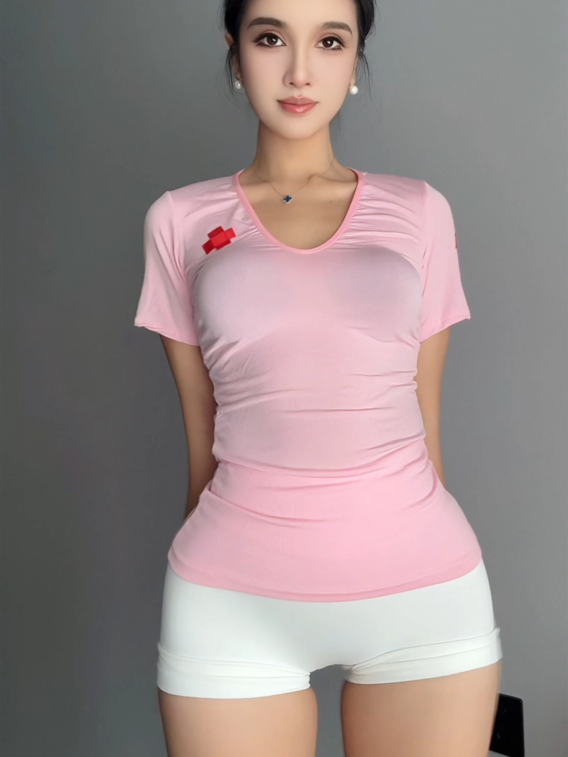 I tried again hahaha😹 #fyp #outfit #Fitness