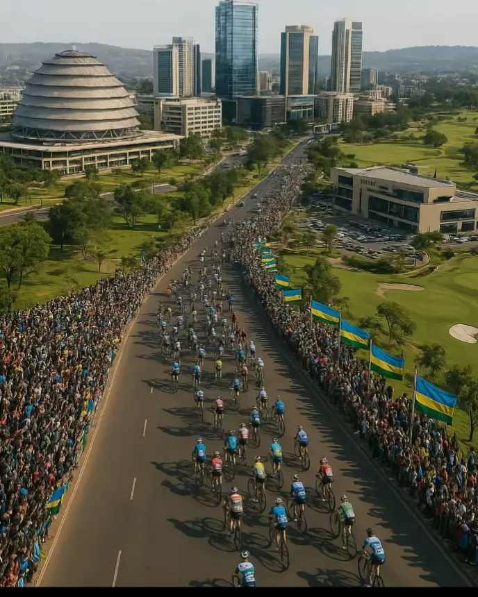 “History in the making! 🚴🇷🇼 Rwanda proudly hosting the UCI Road World Championships – our hills, our passion, our moment to shine! 🌍✨ #UCI2025 #visitrwanda #CyclingNation 