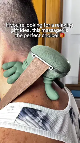 This massager is a game changer! 🤩 #massager #massagerwithheat #neckmassager #giftideas  Perfect for giving as a gift or treating yourself to a few minutes of relaxation wherever and whenever you want. 
