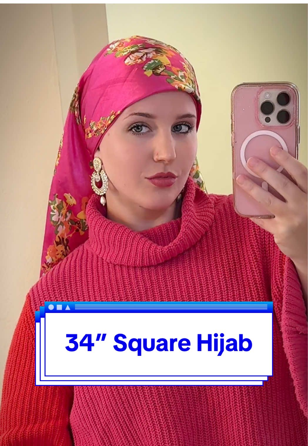 Replying to @Husna Marfani I love how flowy the back is with this length scarf 💖 #hijabtutorial #fyp 