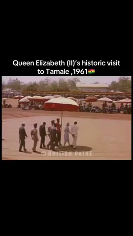 This visit was part of Queen Elizabeth II's first official tour of Ghana, a landmark event as the first British colony in Sub-Saharan Africa to gain independence #ghana #ghanatiktok🇬🇭 #fyp #fyppppppppppppppppppppppp #tamale 
