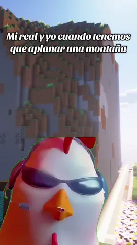 Las montañas son faciles de aplanar cuando tienes ganas #minecraftmemes #minecraftamigos #minecraftjava #minecraftmemes ##Minecraft 