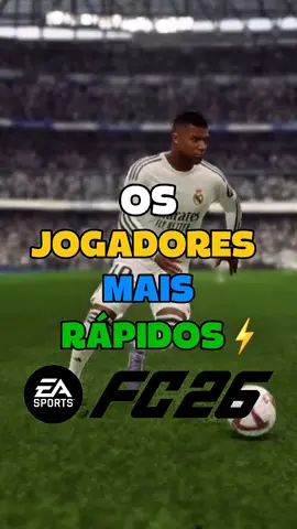Os jogadores MAIS RÁPIDOS do EA FC 26! ⚡️⚡️#eafc #eafc26 #dicasmodocarreira #modocarreira #fifa 