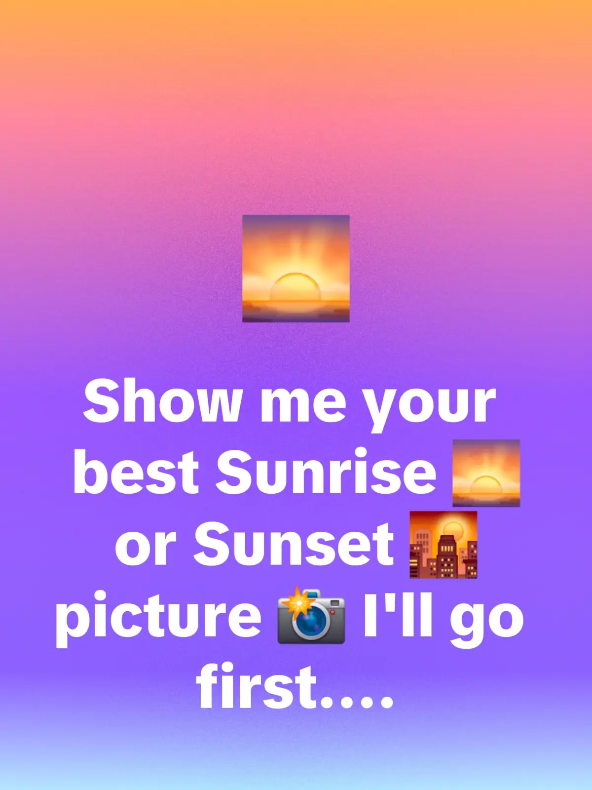 show me your best Sunrise or Sunset picture #showmeyourbestpictures #sunrise #sunset #letsmeseethem #picture 
