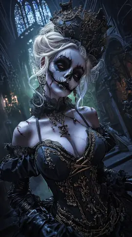 ✨🕯️ Sinisters… crowned in shadows, walking between the realms. Queens of silence, stitched in sorrow, kissed by the night. In their gaze, the dead awaken— and every whisper becomes a curse. 🖤👑💀 . . . . . . #darkfantasy #witch #aiart #gothic #spookyseason 