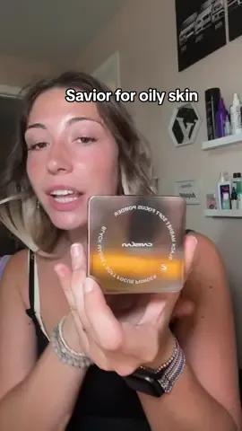 This is my savior for my oily skin🙏🏻 #carslan #carslanpowder #oilcontrol #oilcontrolpowder #waterproofpowder 