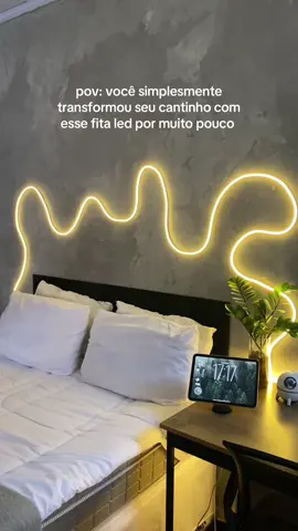 essa fita led ficou incrível do meu quarto