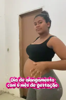 Dia de alongamento com a gravidinha 🥰🤰🏽 #gestante #exercicio #viraltiktok #tiktok #f 