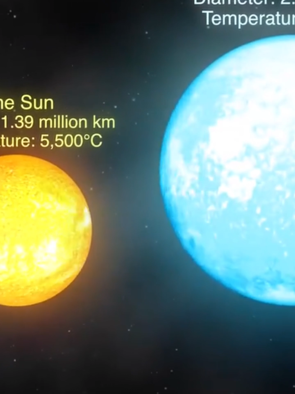 El Sol parece enorme, pero frente a otras estrellas… ¡es diminuto! 🌌 #universo #ciencia #espacio #planetas #curiosidades 