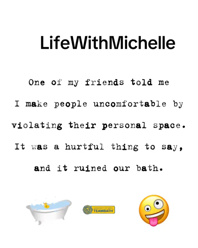 #laughterisyourbestmedicine #ThereWillBeSigns #ImTooMessy #LifeWithMichelle #IYKYK 