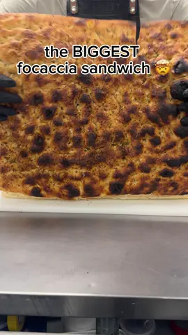 Mortadella, pistachio paste, crushed pistachios, arugula and buratta all on a house mad focaccia 🤤 so good I could eat the whole thing 😅  #Foodie #baking #sandwich #bread 