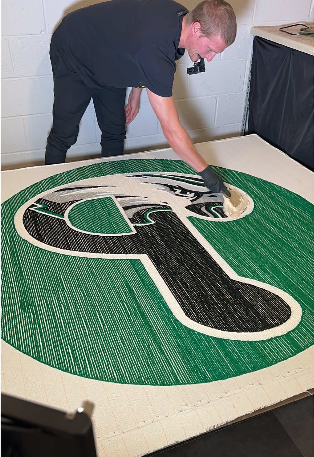 Go birds 🦅  #eagles #rugtufting #gobirds #philadelphiaeagles 