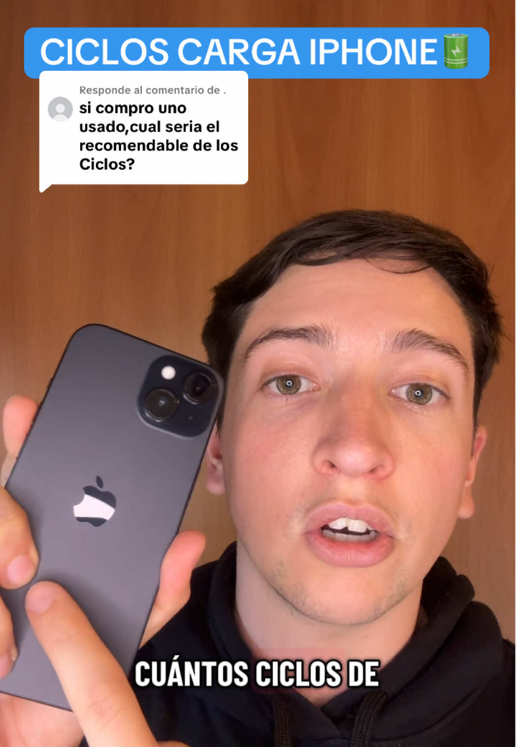 Respuesta a @. Cuantos ciclos de carga tiene que tener el iPhone? #ios26 #iphonebateria #iphoneusados #iphoneargentina #camaraiphone 