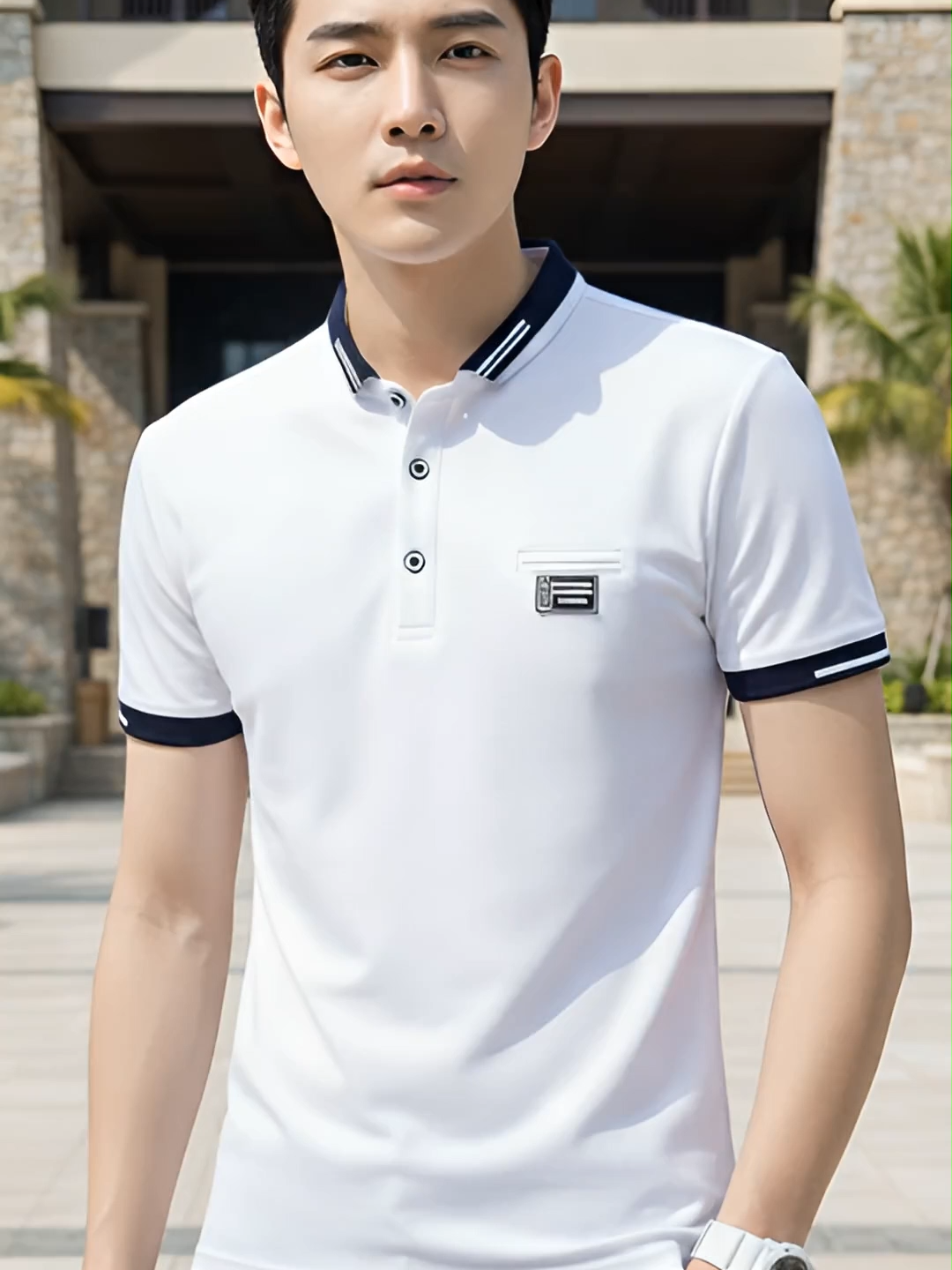 เสื้อโปโลคู่ใจตัวใหม่ ที่จะทำให้ทุกวันของคุณดูดีขึ้นอีกขั้น ไม่ว่าจะลุคไหนก็เอาอยู่ พร้อมแล้วที่จะเป็นไอเท็มโปรดในตู้เสื้อผ้าของคุณ! #เสื้อผ้าผู้ชาย #เสื้อโปโล #เสื้อผ้าแฟชั่น #ของมันต้องมี #OOTD