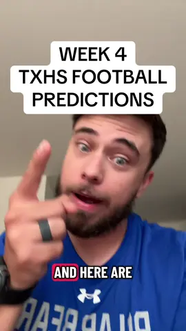 WEEK 4 PREDICTIONS #football #texas #fyp #greenscreen 