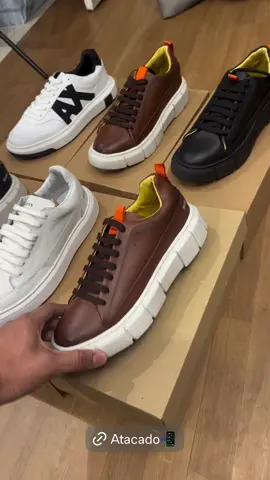 Tênis Casual Masculino em Atacado em Couro Legítimo  #couro #tênis #calcadosmasculinos #atacado #sapato 