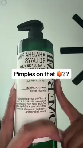 Use this body cleanser and thank me later #pimples #pimplepopping #skincare #clearskin #tiktokshoprestock @SOME BY MI US 