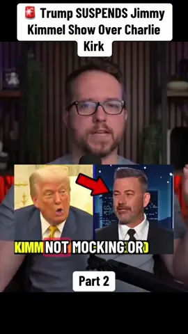 🚨 Trump SUSPENDS Jimmy Kimmel Show Over Charlie Kirk #breakingnews #new #fyp #viral #trending 