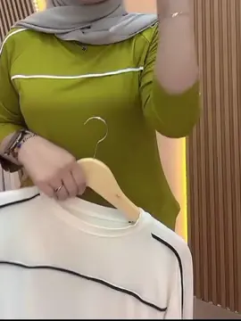 Aliya Top Atasan Wanita lengan 7/8 / Atasan Oval Wanita Variasi Lis Putih#atasanwanita #atasanwanitamurah 
