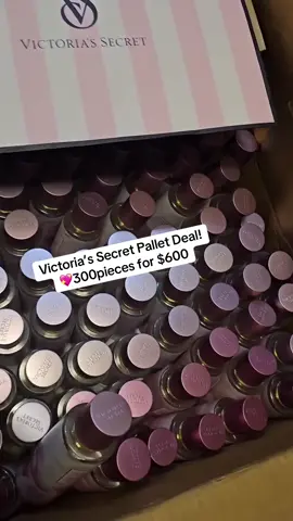 Victoria’s Secret Pallet Deal! 💖 ✨ 300 pieces of original Victoria’s Secret items 💲 Only $600 per pallet 🔥 Perfect for resellers, boutiques & wholesale buyers 📦 Limited stock – Message us today! #VictoriasSecret #WholesaleDeals #ResellerLife #PalletDeals #LiquidationFinds