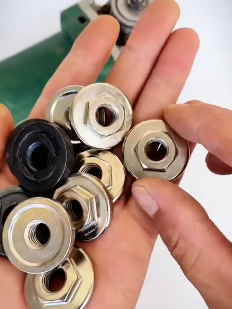 Must-Have Angle GrinderAccessories: 2Pcs M10 Flange NutReplacement Kit #tiktokshop #foryou #fyp #goodthing 