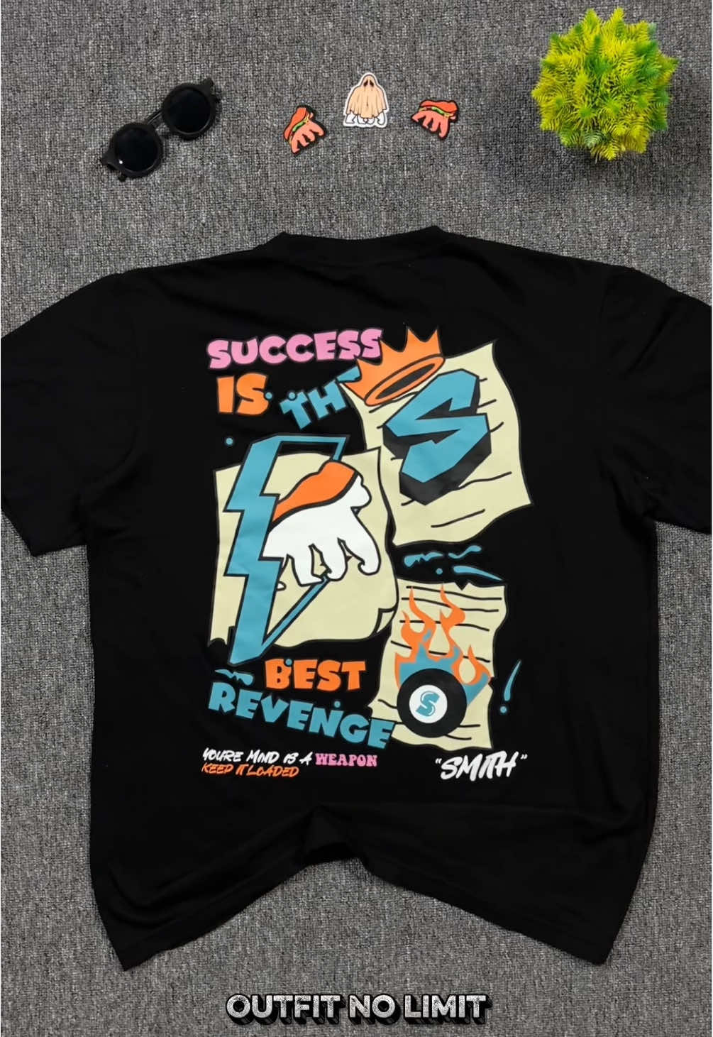 Kaos Pria Lengan Pendek House of Smith T Shirt Success Black #tshirt #kaos #kaospria #kaoslenganpendek #houseofsmith 