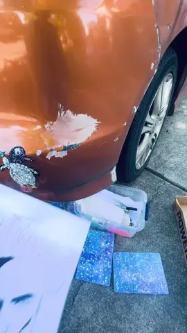 TRUST THE PROCESS‼️and hang on tight, little spider monkey 😎 This one’s for the #twilight #girls 🐀✨✨✨ #DIY #art #work 