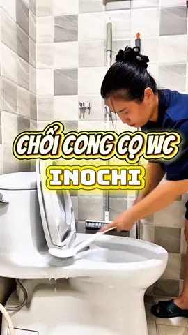 Muốn cọ nhà vệ sinh nhanh & sạch, thì nhất định phải có CHỔI CONG CỌ WC INOCHI nha chị em ơi, khắc phục hoàn toàn nhược điểm của chổi silicone luôn ạ! #nhimxau66 #giadungtienich #choicovesinh 