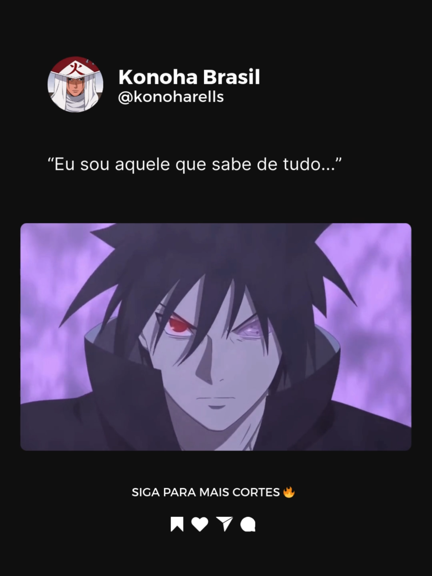 Eu sou aquele que sabe de tudo... Créditos: yayadebaoguo (Youtube) 🔥 Use o CUPOM: KONOHA na @maxtitaniumsuplementos e tenha descontos imperdíveis! #fyp #naruto