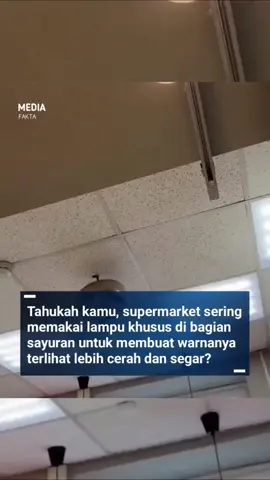 supermarket menggunakan lampu khusus di area sayuran agar terlihat lebih segar! emang iya🤔 #faktaunik #supermarket #sayur #foryoupage #fyp 