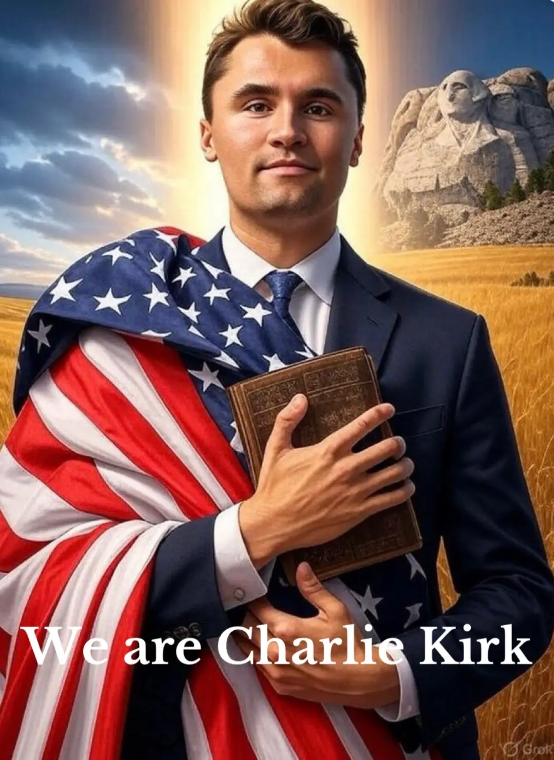 God be with the USA as we mourn a fantastic man of God, a martyr. We believe Charlie was sent by you long before we knew so to spread your word and joy to whomever was around him. Your word will continue to spread and put the flames of hate out. Lord be with our nation. #wearecharliekirk #charliekirk 