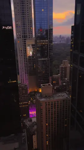 Vue sur central Park depuis la chambre hôtel résidence in central Park  😍 #newyorkcity #manhattan #centralpark #trends #views 