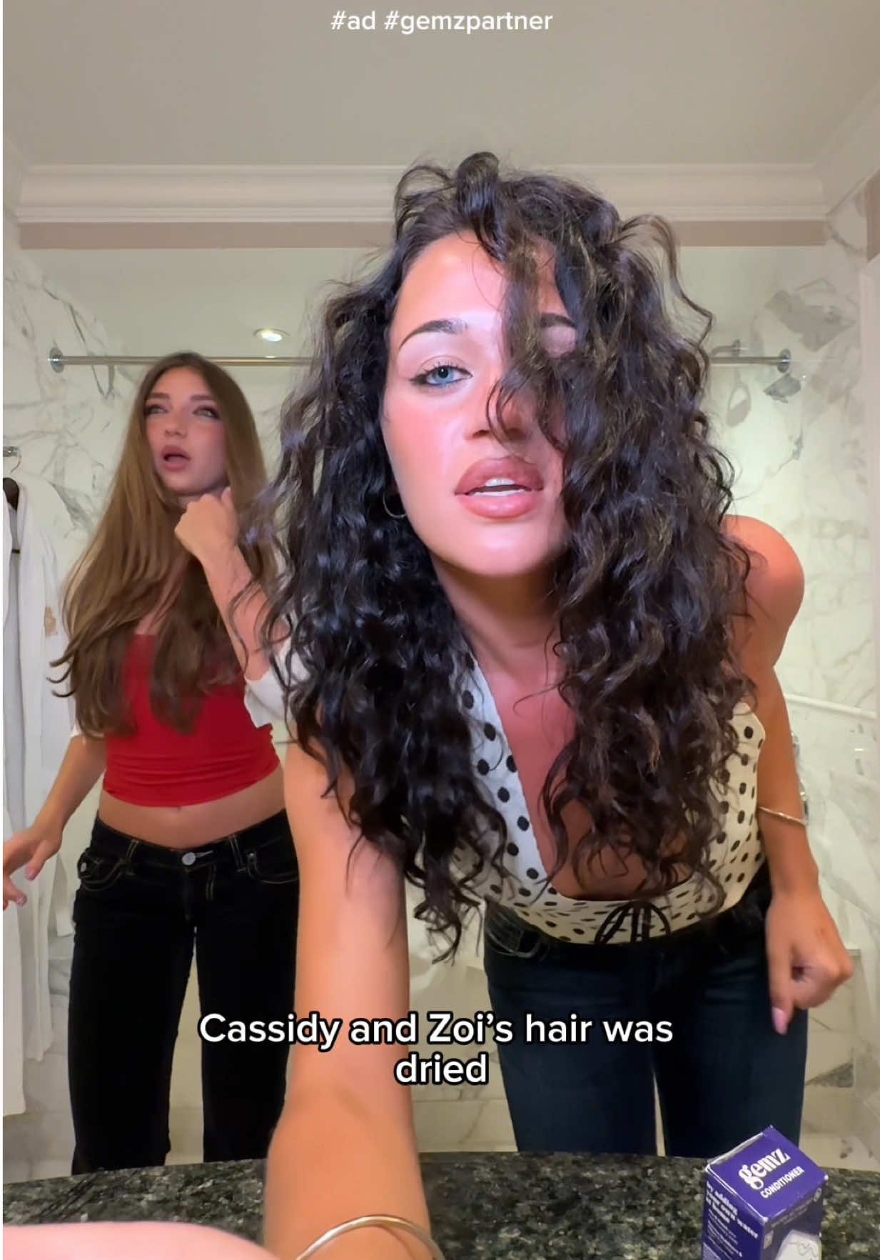 #ad #GemzPartner Hair Wash Day with @Gemz Haircare starring Cassidy and Zoi 🫧💎🧜🏻‍♀️